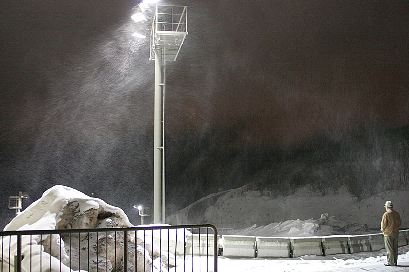 Lonely night at the Ski Slope